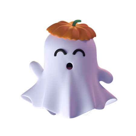 Cute Ghost 3D Icon