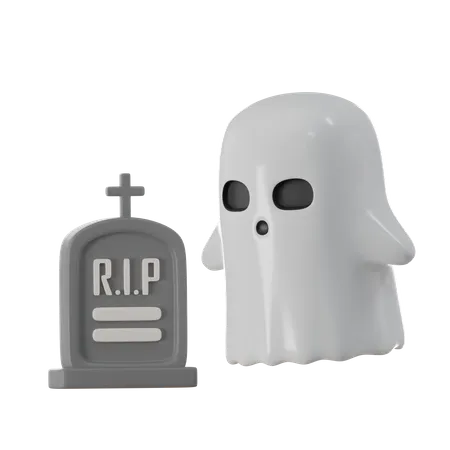 Cute Ghost 3 D Icon 3D Icon