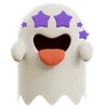 Cute Ghost Star Emoticon