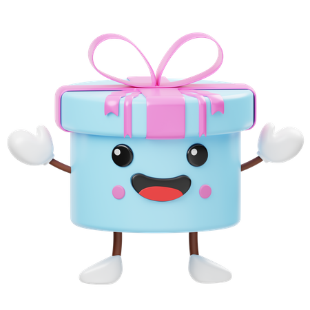 Cute Gift Box  3D Icon