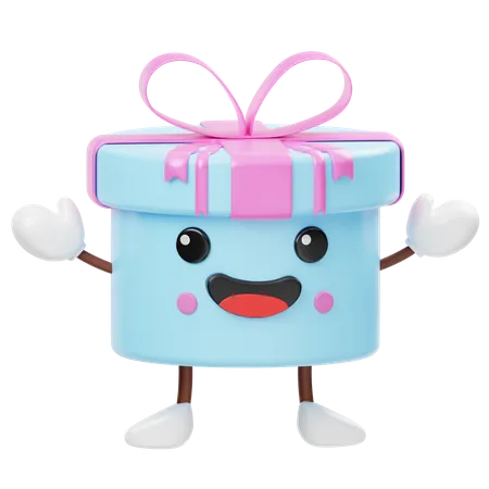 Cute Gift Box  3D Icon
