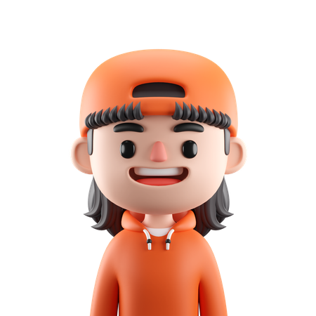 Cute Girl  3D Icon