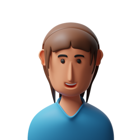 Cute Girl  3D Icon