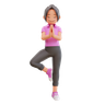 free 3d woman exercise 
