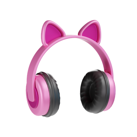 Cute Headphone  3D Icon