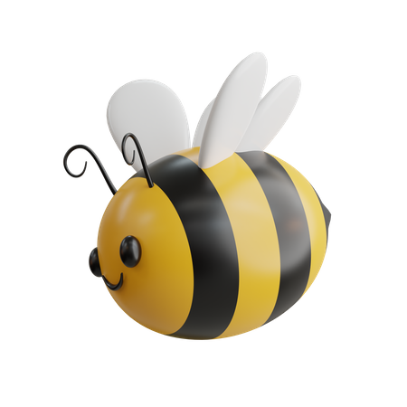 Cute Honey Bee  3D Icon
