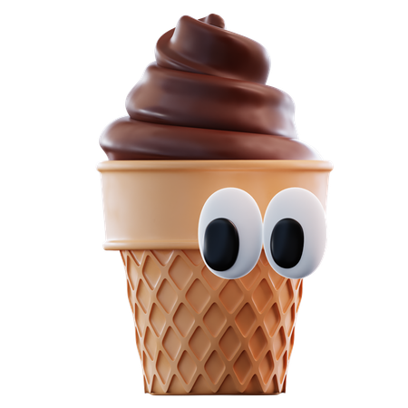 Cute Ice Cream  3D Icon