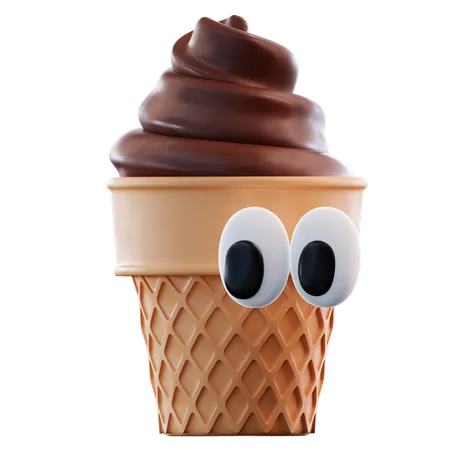 Cute Ice Cream  3D Icon