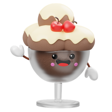 Cute Ice Cream  3D Icon