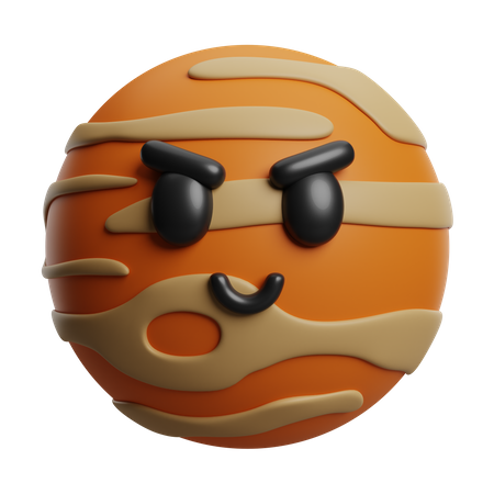 Cute Jupiter  3D Icon