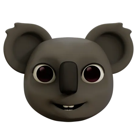 Cute Koala Happy  3D Icon