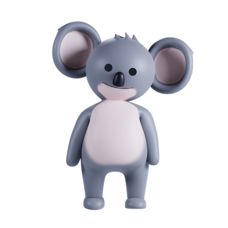 Cute Koala Pose  3D Icon