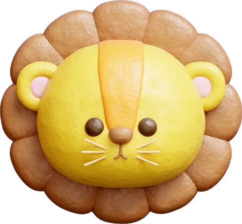 Cute Lion  3D Icon