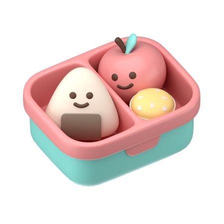 Cute Lunchbox  3D Icon