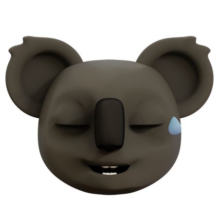 Cute Monkey Laughing  3D Icon