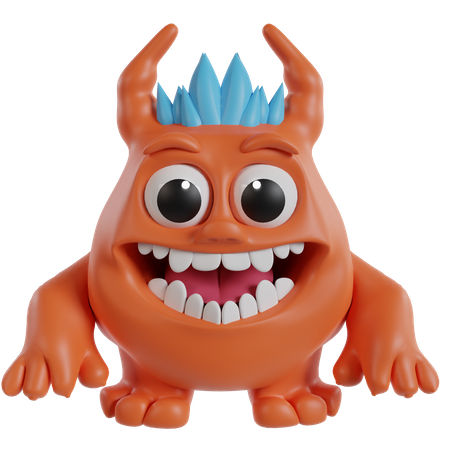 Cute Monster  3D Icon