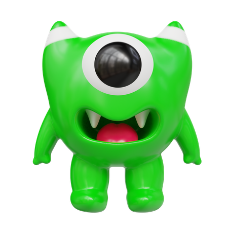 Cute Monster  3D Icon