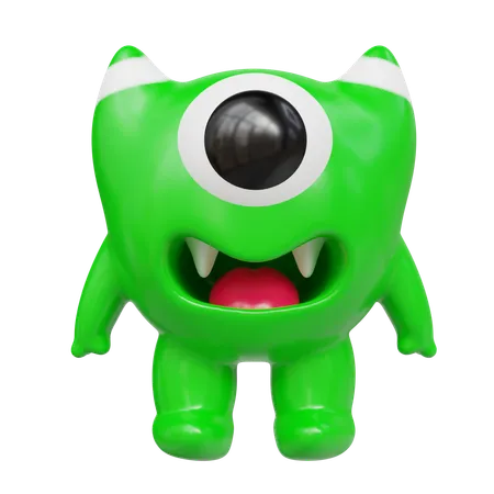 Cute Monster  3D Icon