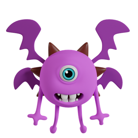 Cute Monster  3D Icon