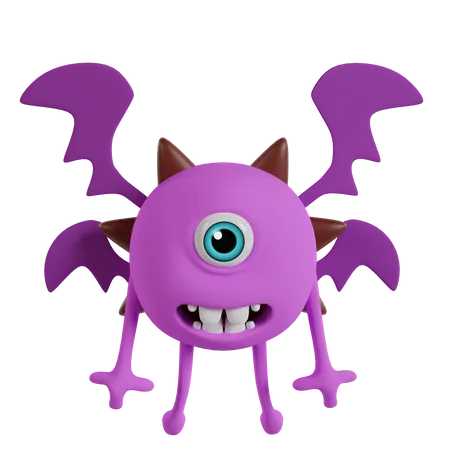 Cute Monster  3D Icon