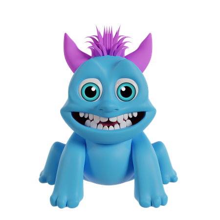 Cute Monster  3D Icon