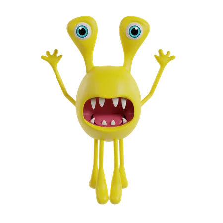 Cute Monster  3D Icon