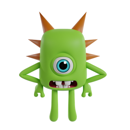 Cute Monster  3D Icon