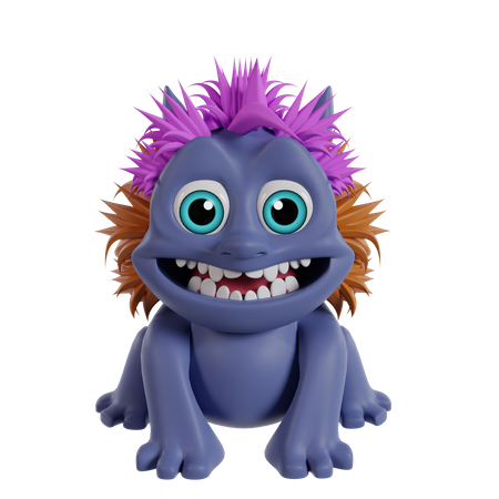 Cute Monster  3D Icon