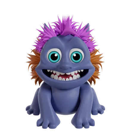 Cute Monster  3D Icon