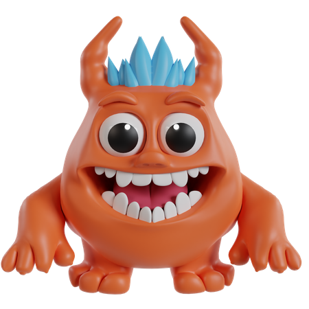 Cute Monster  3D Icon