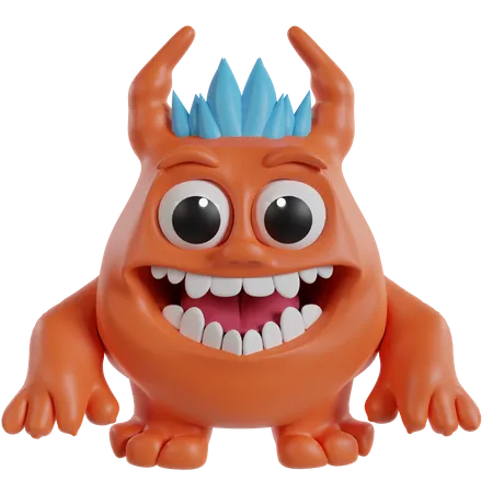 Cute Monster  3D Icon