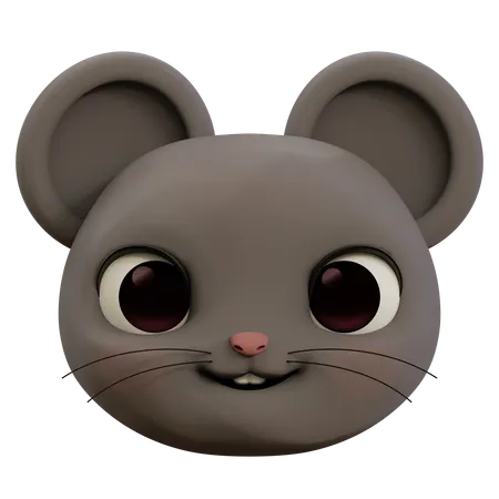 Cute Mouse Emoji  3D Icon