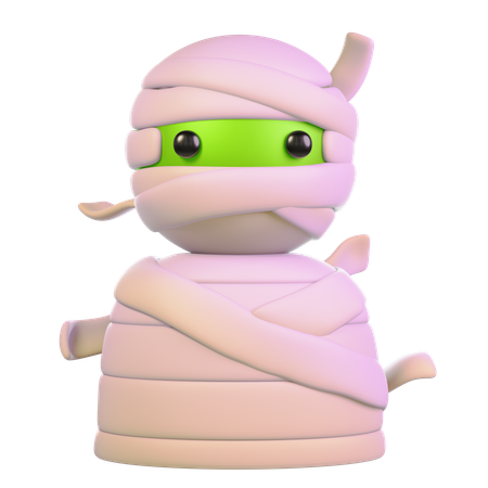 Cute Mummy  3D Icon