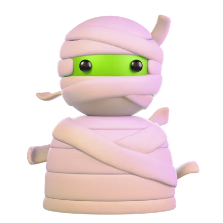 Cute Mummy  3D Icon