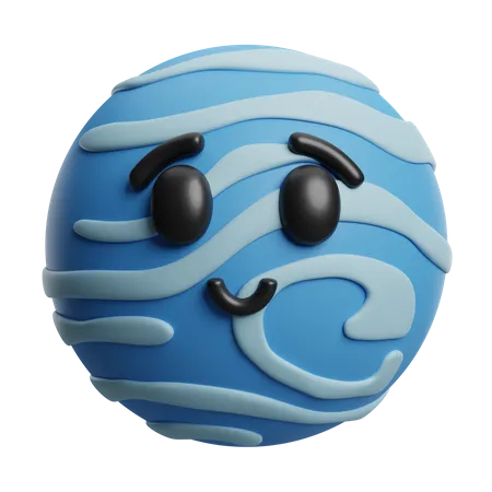 Cute Neptune  3D Icon