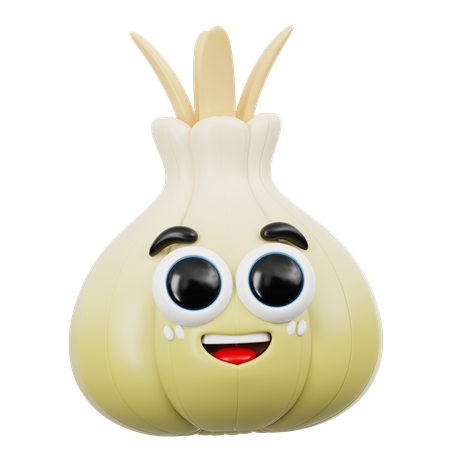 Cute Onion Emoji  3D Icon