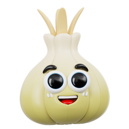 Cute Onion Emoji  3D Icon