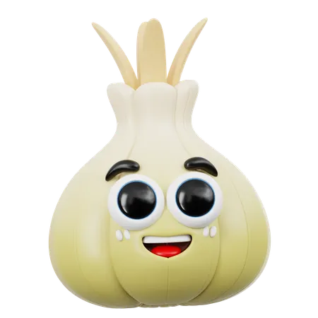 Cute Onion Emoji  3D Icon