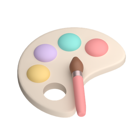 Cute Palette  3D Icon