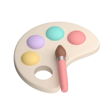 Cute Palette  3D Icon