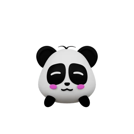 Cute Panda  3D Icon