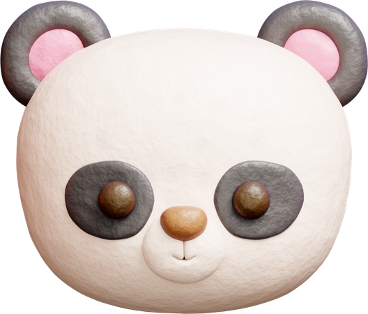 Cute Panda  3D Icon
