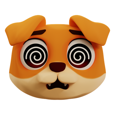 Cute Panda Is Dizzy Emoji  3D Icon