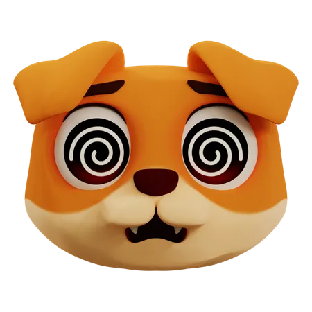 Cute Panda Is Dizzy Emoji  3D Icon