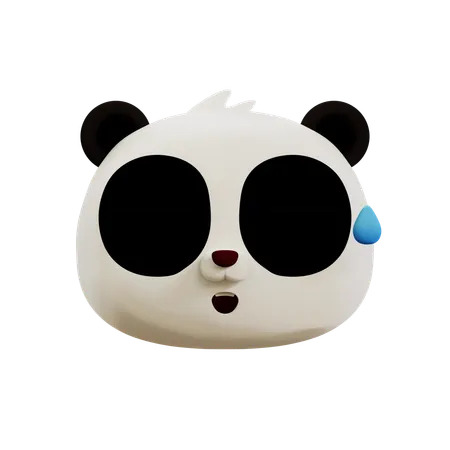 Cute Panda Laughing Emoji  3D Icon