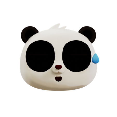 Cute Panda Laughing Emoji  3D Icon