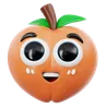 Cute Peach Emoji