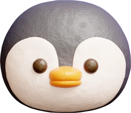 Cute Penguin  3D Icon