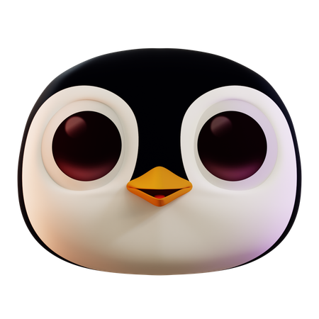 Cute Penguin  3D Icon