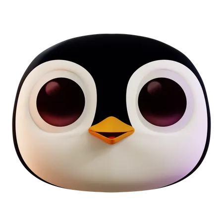 Cute Penguin  3D Icon